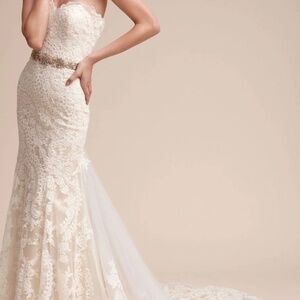 BHLDN Leigh Gown Creme Size 6- NWT